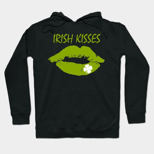 Irish Kisses, St Patrick's day, Irish clover Hoodie by hippyhappy